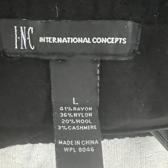 EUC VINTAGE BLACK RIBBED KNIT MOCK TURTLE NECKSweater with Gold Button Accents - Picture 9 of 9